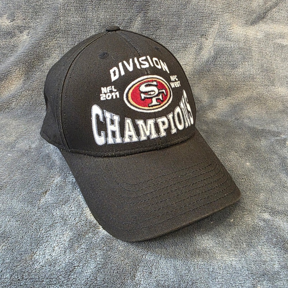 San Francisco 49ers Hat Cap 2011 NFC West Division Champions Black GUC
